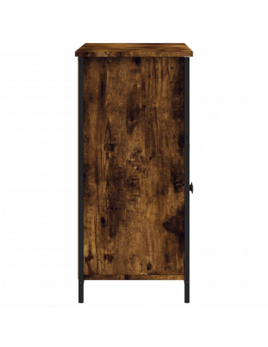 Credenza Rovere Fumo 100x35x75 cm in Legno Multistrato