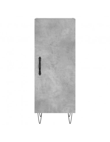 Credenza Grigio Cemento 34,5x34x180 cm in Legno Multistrato
