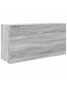 Mobile da Bagno Grigio Sonoma 80x25x40 cm in Truciolato 2