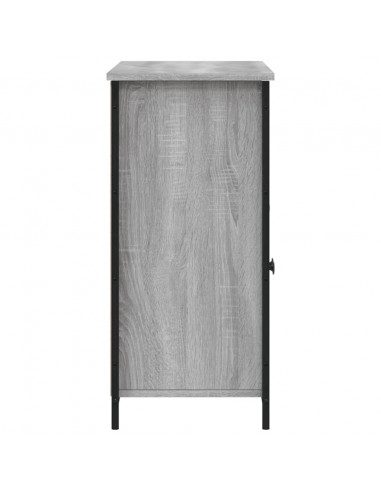 Credenza Grigio Sonoma 100x35x75 cm in Legno Multistrato