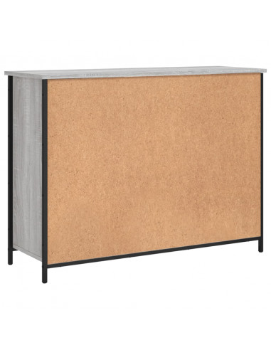 Credenza Grigio Sonoma 100x35x75 cm in Legno Multistrato