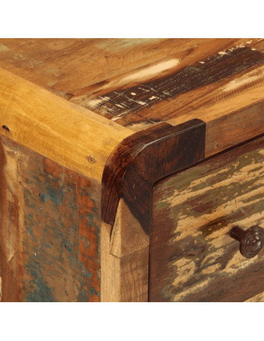 Credenza con 3 Cassetti 55x30x70 cm Legno Massello di Recupero