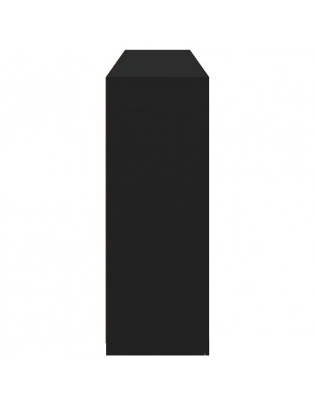 Credenza con Luci LED Nera 162x37x100 cm