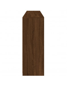 Credenza con Luci LED Rovere Marrone 181,5x37x100 cm 2