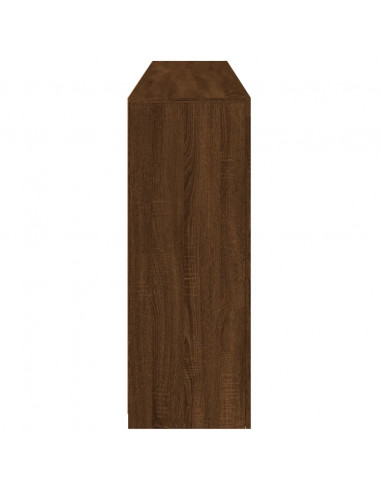 Credenza con Luci LED Rovere Marrone 181,5x37x100 cm