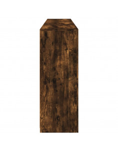 Credenza con Luci LED Rovere Fumo 181,5x37x100 cm 2