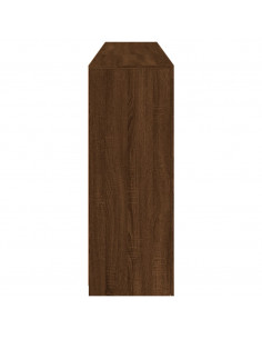 Credenza con Luci LED Rovere Marrone 181,5x37x100 cm 2