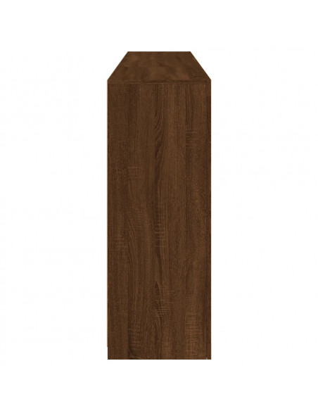 Credenza con Luci LED Rovere Marrone 181,5x37x100 cm