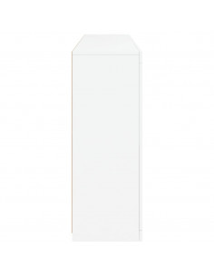 Credenza con Luci LED Bianca 162x37x100 cm 2