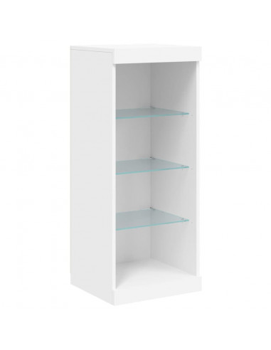 Credenza con Luci LED Bianca 162x37x100 cm