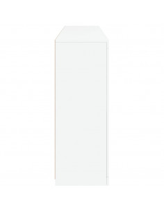 Credenza con Luci LED Bianca 162x37x100 cm 2