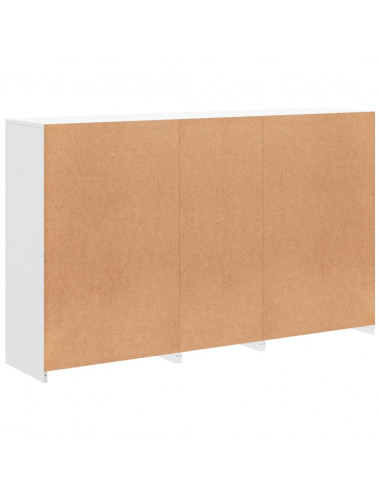 Credenza con Luci LED Bianca 162x37x100 cm