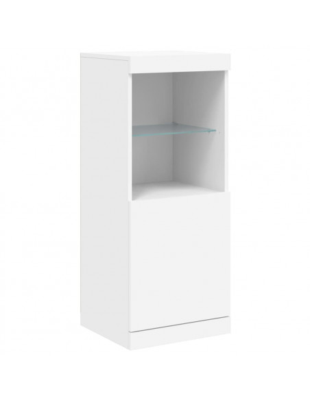 Credenza con Luci LED Bianca 162x37x100 cm