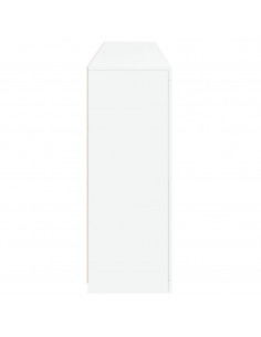 Credenza con Luci LED Bianca 181,5x37x100 cm 2