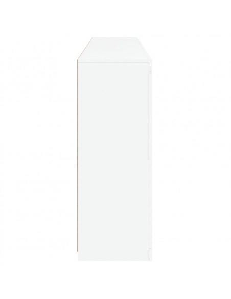 Credenza con Luci LED Bianca 181,5x37x100 cm