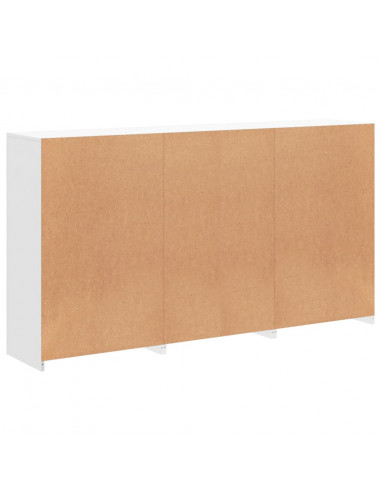 Credenza con Luci LED Bianca 181,5x37x100 cm