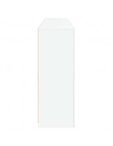 Credenza con Luci LED Bianca 181,5x37x100 cm