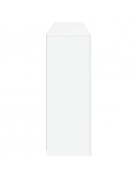 Credenza con Luci LED Bianca 181,5x37x100 cm