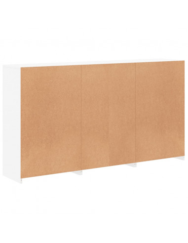 Credenza con Luci LED Bianca 181,5x37x100 cm