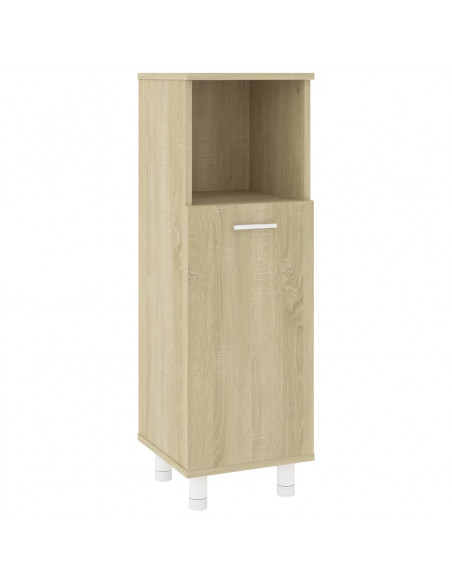 Mobile da Bagno Rovere Sonoma 30x30x95 cm in Legno Multistrato