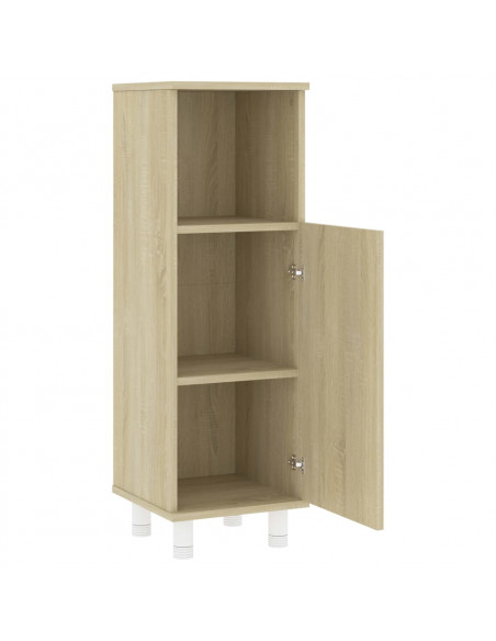 Mobile da Bagno Rovere Sonoma 30x30x95 cm in Legno Multistrato