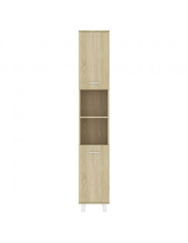 Mobile da Bagno Rovere Sonoma 30x30x179 cm in Legno Multistrato