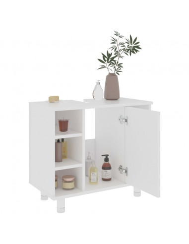 Mobile da Bagno Bianco 60x32x53,5 cm in Legno Multistrato