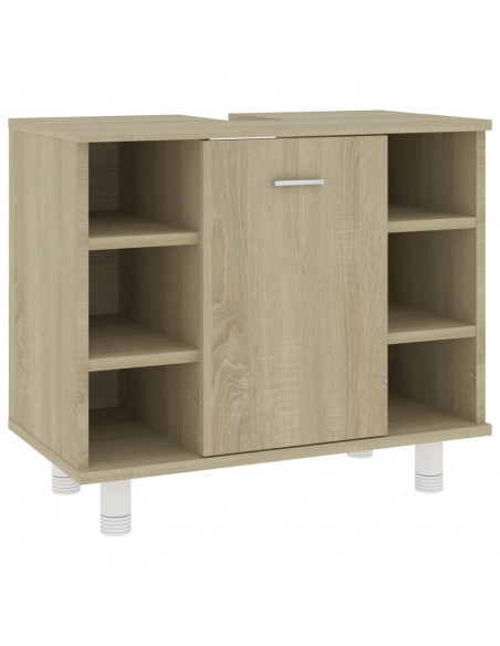 Mobile da Bagno Rovere Sonoma 60x32x53,5cm in Legno Multistrato