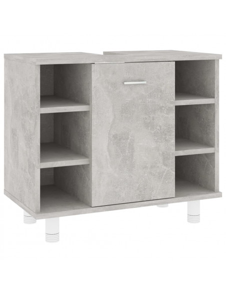 Mobile da Bagno Grigio Cemento 60x32x53,5 cm Legno Multistrato