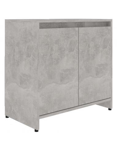 Mobile da Bagno Grigio Cemento 60x33x61 cm in Legno Multistrato