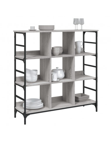 Credenza Grigio Sonoma 102x32x103,5 cm in Legno Multistrato