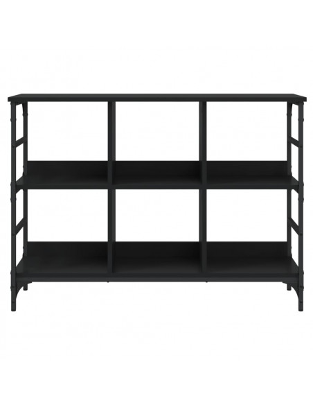 Credenza Nera 102x32x73,5 cm in Legno Multistrato