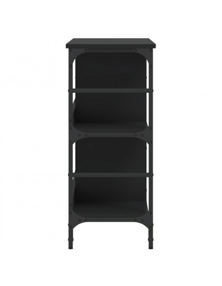 Credenza Nera 102x32x73,5 cm in Legno Multistrato
