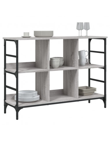 Credenza Grigio Sonoma 102x32x73,5 cm in Legno Multistrato