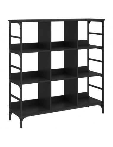 Credenza Nera 102x32x103,5 cm in Legno Multistrato