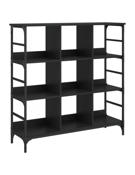 Credenza Nera 102x32x103,5 cm in Legno Multistrato