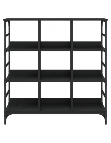 Credenza Nera 102x32x103,5 cm in Legno Multistrato