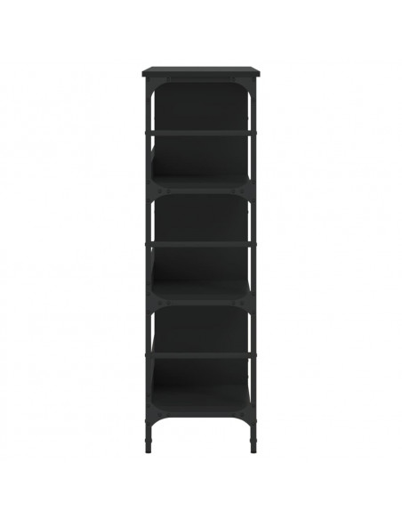 Credenza Nera 102x32x103,5 cm in Legno Multistrato
