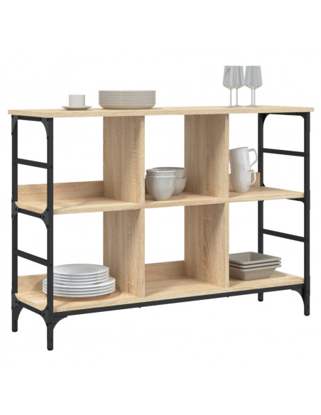 Credenza Rovere Sonoma 102x32x73,5 cm in Legno Multistrato