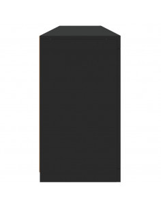Credenza con Luci LED Nera 162x37x67 cm 2