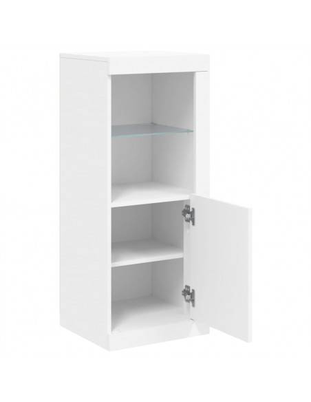 Credenza con Luci LED Bianca 41x37x100 cm