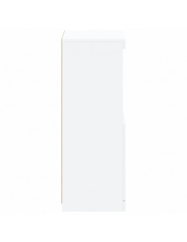 Credenza con Luci LED Bianca 41x37x100 cm