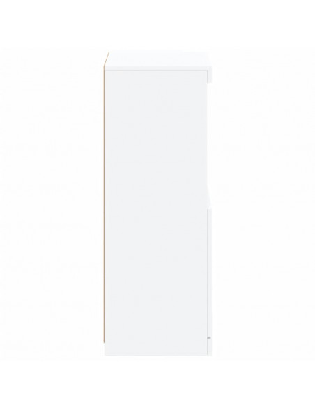 Credenza con Luci LED Bianca 41x37x100 cm