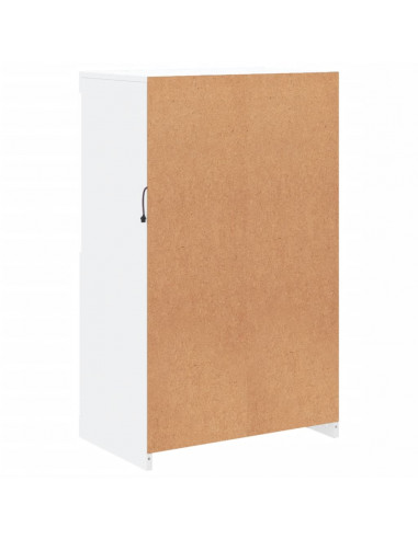 Credenza con Luci LED Bianca 60,5x37x100 cm