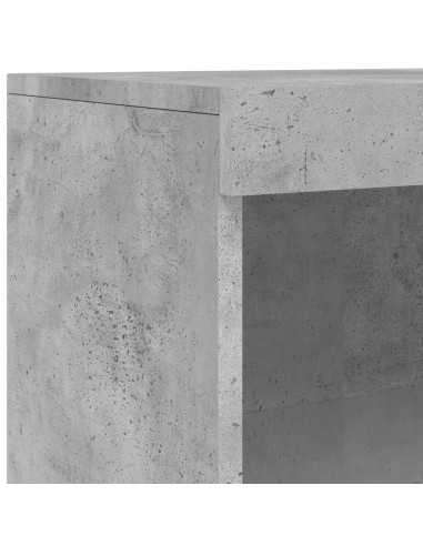 Credenza con Luci LED Grigio Cemento 60,5x37x100 cm
