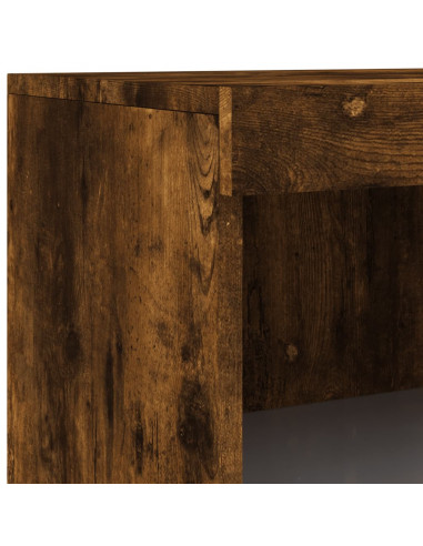 Credenza con Luci LED Rovere Fumo 60,5x37x100 cm