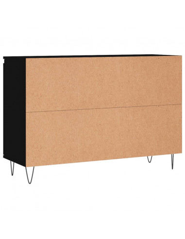Credenza Nera 104x35x70 cm in Legno Multistrato