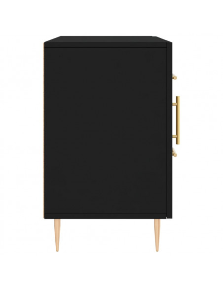 Credenza Nera 100x36x60 cm in Legno Multistrato