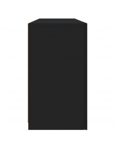 Credenza con Luci LED Nera 163x37x67 cm 2