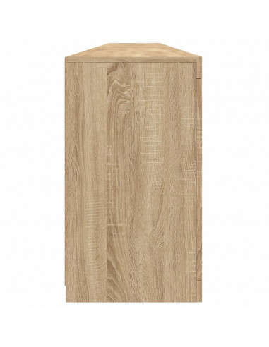 Credenza con Luci LED Rovere Sonoma 283x37x67 cm